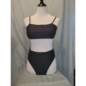 NWOT Black high waisted Bikini large